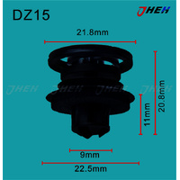 DZ15 Car Trim Clips 10 Pcs in 1 Pack Fits Volkswagen &amp; Audi Models