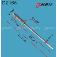 DZ165 Auto Blind Rivets 10 Pcs in 1 Pack Fits Volkswagen &amp; Audi Models