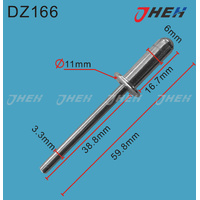 DZ166 Auto Blind Rivets 10 Pcs in 1 Pack Fits Volkswagen &amp; Audi Models