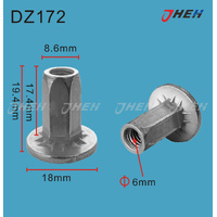 DZ172 Car Trim Clips 5 Pcs in 1 Pack Fits Volkswagen &amp; Audi Models
