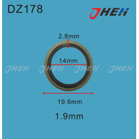 DZ178 Sump Plug Washers 10 Pcs in 1 Pack Fits Volkswagen &amp; Audi Models