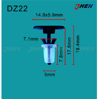 DZ22 Car Trim Clips 10 Pcs in 1 Pack Fits Volkswagen &amp; Audi Models