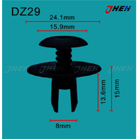 DZ29 Car Trim Clips 10 Pcs in 1 Pack Fits Volkswagen &amp; Audi Models