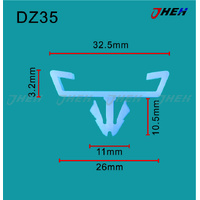 DZ35 Car Trim Clips 10 Pcs in 1 Pack Fits Volkswagen &amp; Audi Models