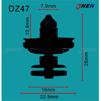 DZ47 Car Trim Clips 5 Pcs in 1 Pack Fits Volkswagen &amp; Audi Models