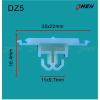 DZ5 Car Trim Clips 10 Pcs in 1 Pack Fits Volkswagen &amp; Audi Models