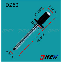 DZ50 Auto Blind Rivets 10 Pcs in 1 Pack Fits Volkswagen &amp; Audi Models