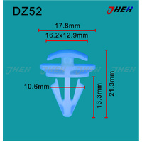 DZ52 Car Trim Clips 10 Pcs in 1 Pack Fits Volkswagen &amp; Audi Models