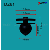 DZ61 Car Trim Clips 10 Pcs in 1 Pack Fits Volkswagen &amp; Audi Models