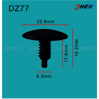 DZ77 Car Trim Clips 10 Pcs in 1 Pack Fits Volkswagen &amp; Audi Models