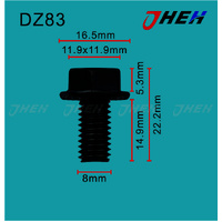 DZ83 Auto Body Screws 10 Pcs in 1 Pack Fits Volkswagen &amp; Audi Models