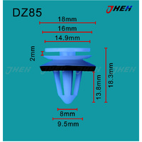 DZ85 Car Trim Clips 10 Pcs in 1 Pack Fits Volkswagen &amp; Audi Models
