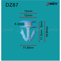 DZ87 Car Trim Clips 10 Pcs in 1 Pack Fits Volkswagen &amp; Audi Models