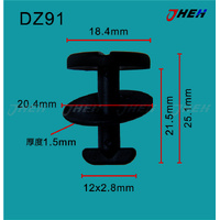 DZ91 Car Trim Clips 10 Pcs in 1 Pack Fits Volkswagen &amp; Audi Models