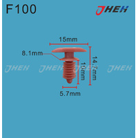F100 Car Trim Clips 10 Pcs in 1 Pack Fits Ford Models