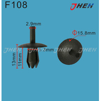 F108 Car Trim Clips 10 Pcs in 1 Pack Fits Ford Models