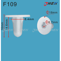F109 Car Trim Clips 10 Pcs in 1 Pack Fits Ford Models