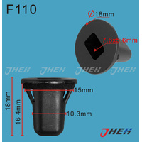 F110 Car Trim Clips 10 Pcs in 1 Pack Fits Ford Models