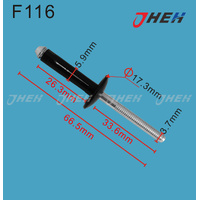 F116 Auto Blind Rivets 5 Pcs in 1 Pack Fits Ford Models