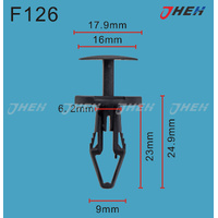 F126 Car Trim Clips 10 Pcs in 1 Pack Fits Ford Models
