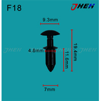 F18 Car Trim Clips 10 Pcs in 1 Pack Fits Ford Models