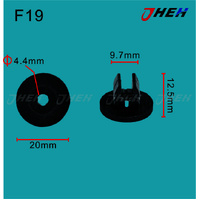 F19 Car Trim Clips 10 Pcs in 1 Pack Fits Ford Models
