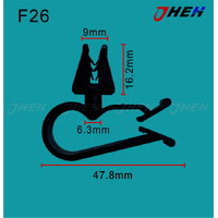 F26 Car Trim Clips 2 Pcs in 1 Pack Fits Ford Models