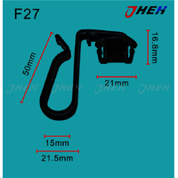 F27 Car Trim Clips 2 Pcs in 1 Pack Fits Ford Models
