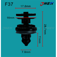F37 Car Trim Clips 5 Pcs in 1 Pack Fits Ford Models