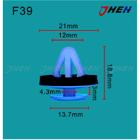 F39 Car Trim Clips 10 Pcs in 1 Pack Fits Ford Models