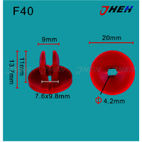 F40 Car Trim Clips 10 Pcs in 1 Pack Fits Ford Models