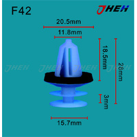 F42 Car Trim Clips 10 Pcs in 1 Pack Fits Ford Models