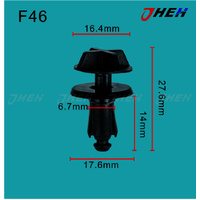 F46 Car Trim Clips 10 Pcs in 1 Pack Fits Ford Models
