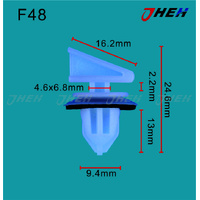 F48 Car Trim Clips 10 Pcs in 1 Pack Fits Ford Models