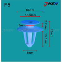 F5 Car Trim Clips 10 Pcs in 1 Pack Fits Ford Models