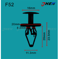 F52 Car Trim Clips 10 Pcs in 1 Pack Fits Ford Models