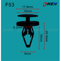 F53 Car Trim Clips 10 Pcs in 1 Pack Fits Ford Models