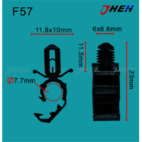 F57 Car Trim Clips 10 Pcs in 1 Pack Fits Ford Models