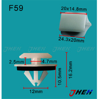 F59 Car Trim Clips 10 Pcs in 1 Pack Fits Ford Models