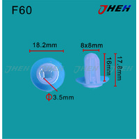 F60 Car Trim Clips 10 Pcs in 1 Pack Fits Ford Models