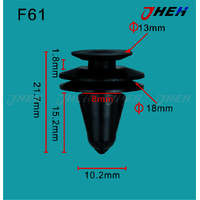 F61 Car Trim Clips 10 Pcs in 1 Pack Fits Ford Models