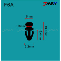 F6A Car Trim Clips 10 Pcs in 1 Pack Fits Ford Models
