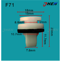 F71 Car Trim Clips 10 Pcs in 1 Pack Fits Ford Models