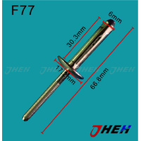 F77 Auto Blind Rivets 5 Pcs in 1 Pack Fits Ford Models