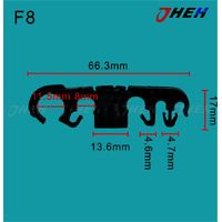 F8 Car Trim Clips 5 Pcs in 1 Pack Fits Ford Models