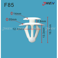 F85 Car Trim Clips 10 Pcs in 1 Pack Fits Ford Models