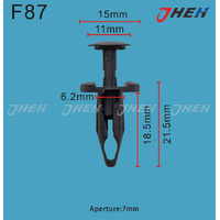 F87 Car Trim Clips 10 Pcs in 1 Pack Fits Ford Models
