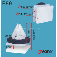 F89 Car Trim Clips 10 Pcs in 1 Pack Fits Ford Models