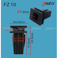 FZ10 Car Trim Clips 10 Pcs in 1 Pack Fits Various Models