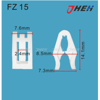 FZ15 Car Trim Clips 10 Pcs in 1 Pack Fits Various Models